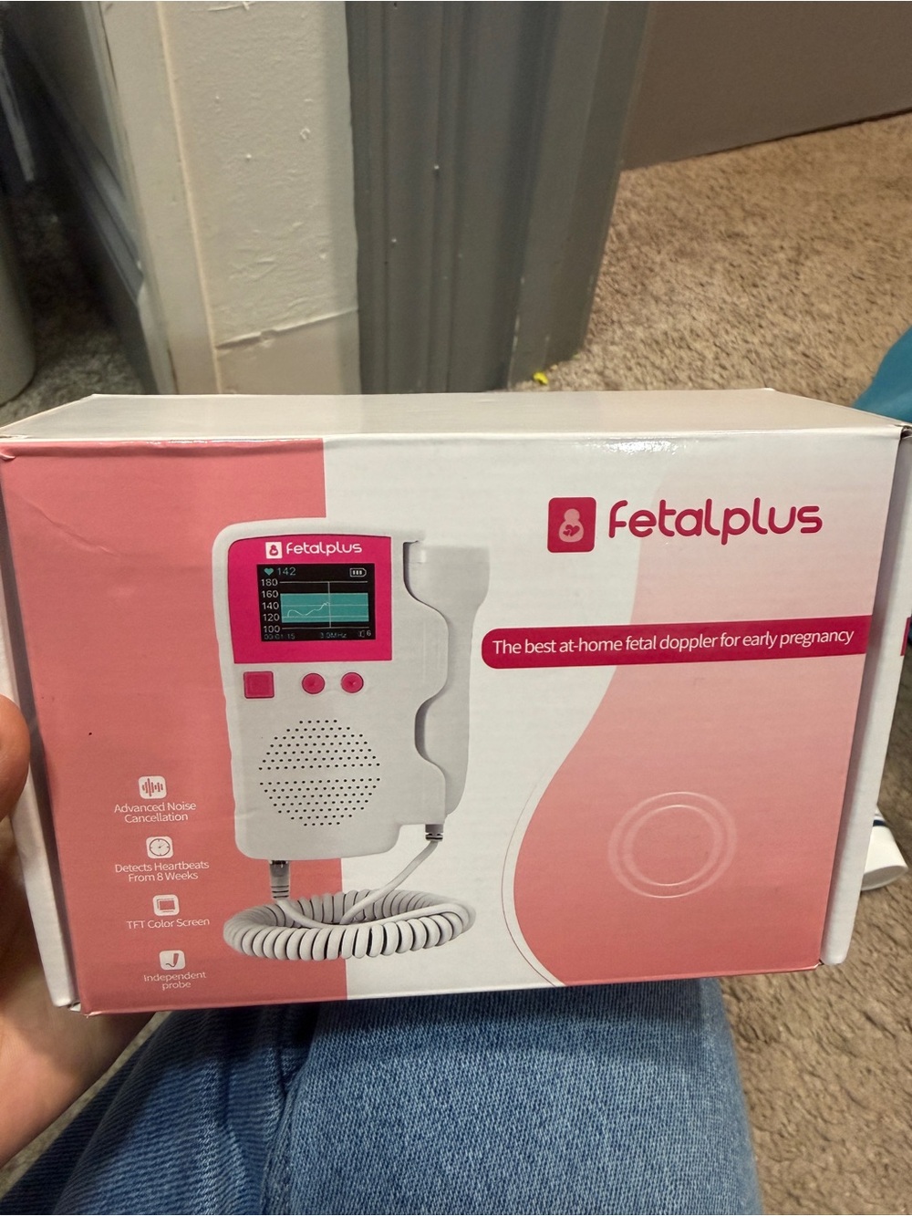 Fetalplus Pink At-Home Fetal Doppler